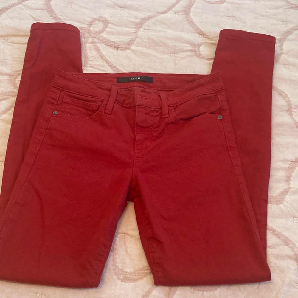 Joe’s Women’s Skinny Visionaire Rouge Red size 28 - Picture 3 of 11